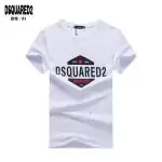 dsquared2 t-shir de luxe brothers d2 blanc